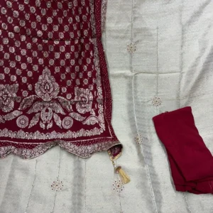 RFS12 Daaman | Jaipuri Partywear Handwork Suit with Bandani Dupatta