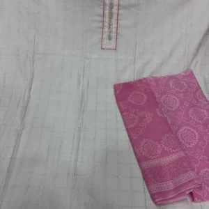 White Rose Cotton Suit